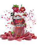 SOUR WHIPS RaspCherry Candy Bag 96g